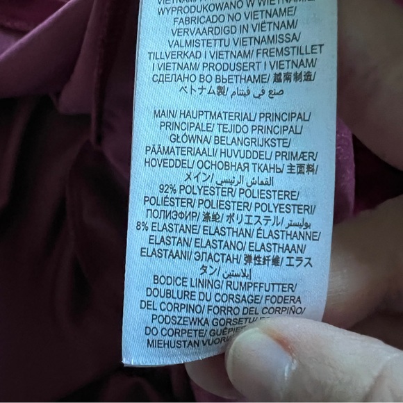 Boden Abigail Stretch Velvet Fit & Flare Velour Dress Women’s Size 6P - Picture 9 of 9